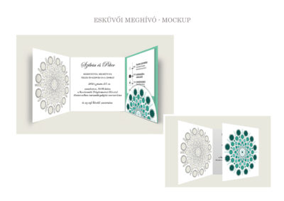 Kreistyle Design Studio - esküvői meghívó mockup