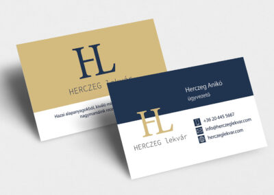Kreistyle Design Studio - Herczeg lekvár névjegykártya