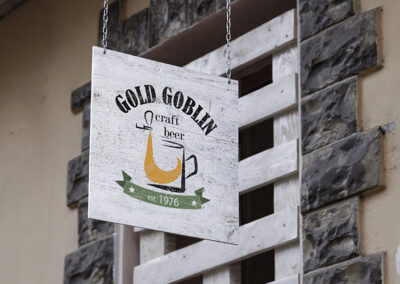 Kreistyle Design Studio - Gold Goblin sör - cégér